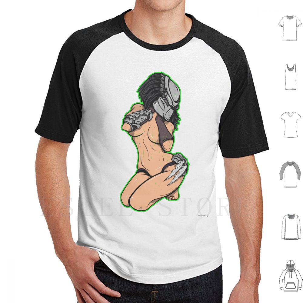 Science Hunter - T-shirt con stampa illustrazione Pin-up Hunter